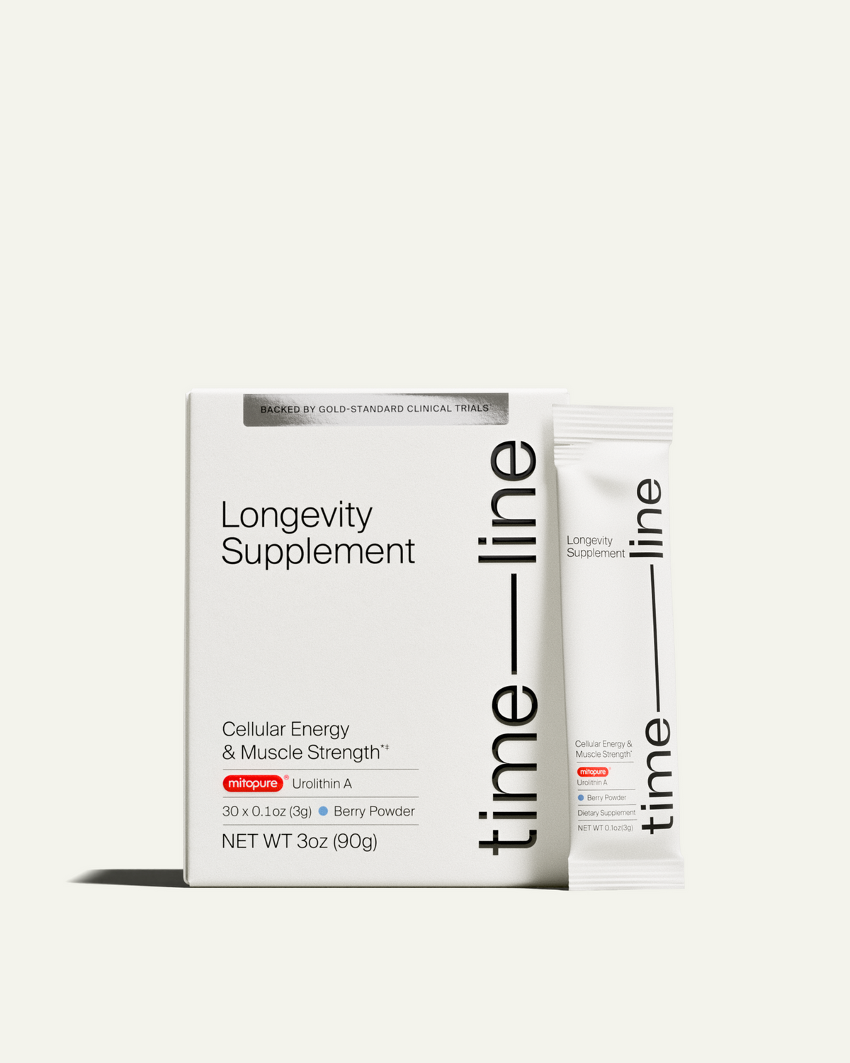 Timeline Mitopure Urolithin A Supplement Powder 500 MG- Clinically Proven Support for Healthy Aging and Cellular Renewal - Mitoceutical for Muscle Support and Longevity